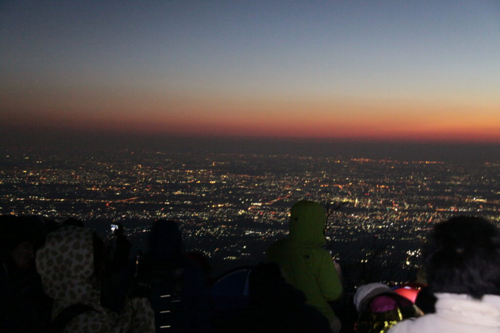 大山　初日の出